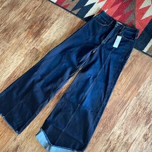 Ultra wide leg jeans.